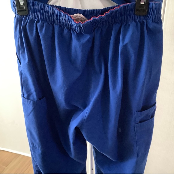 Dickies elastic waist scrubs pants color blue sz M - Picture 8 of 9